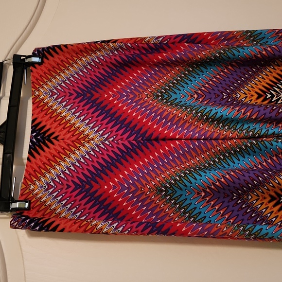 Vintage Kelly & Diane rainbow zigzag stripe stretchy pant - Picture 2 of 6